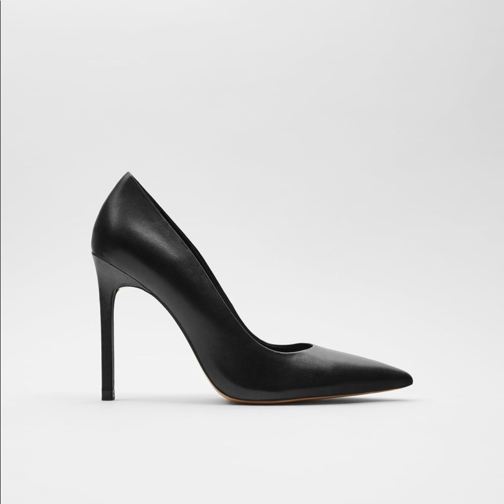 Zara high heeled leather shoes
